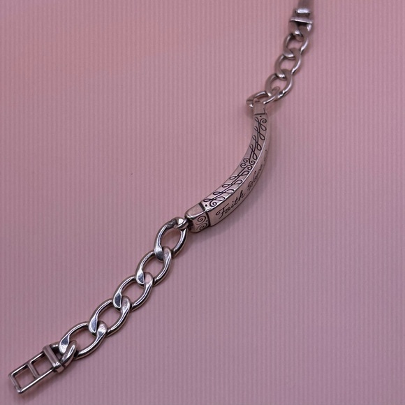 Brighton Silver Bracelet with Inspirational Engraving - Picture 3 of 4